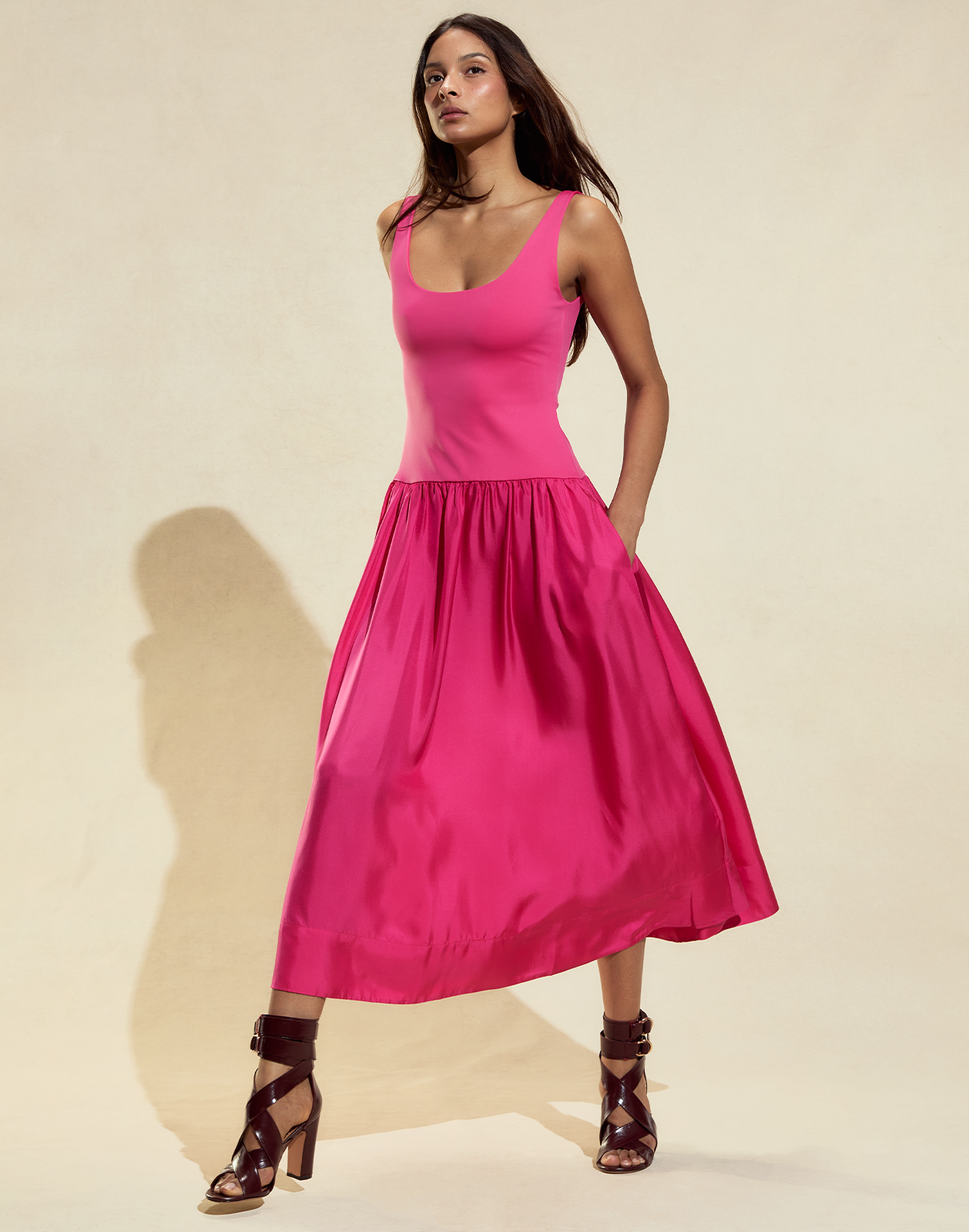 Cynthia Rowley | Eloise Drop Waist Dress | XS