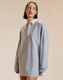 Heather Grey Rugby Mini Dress 