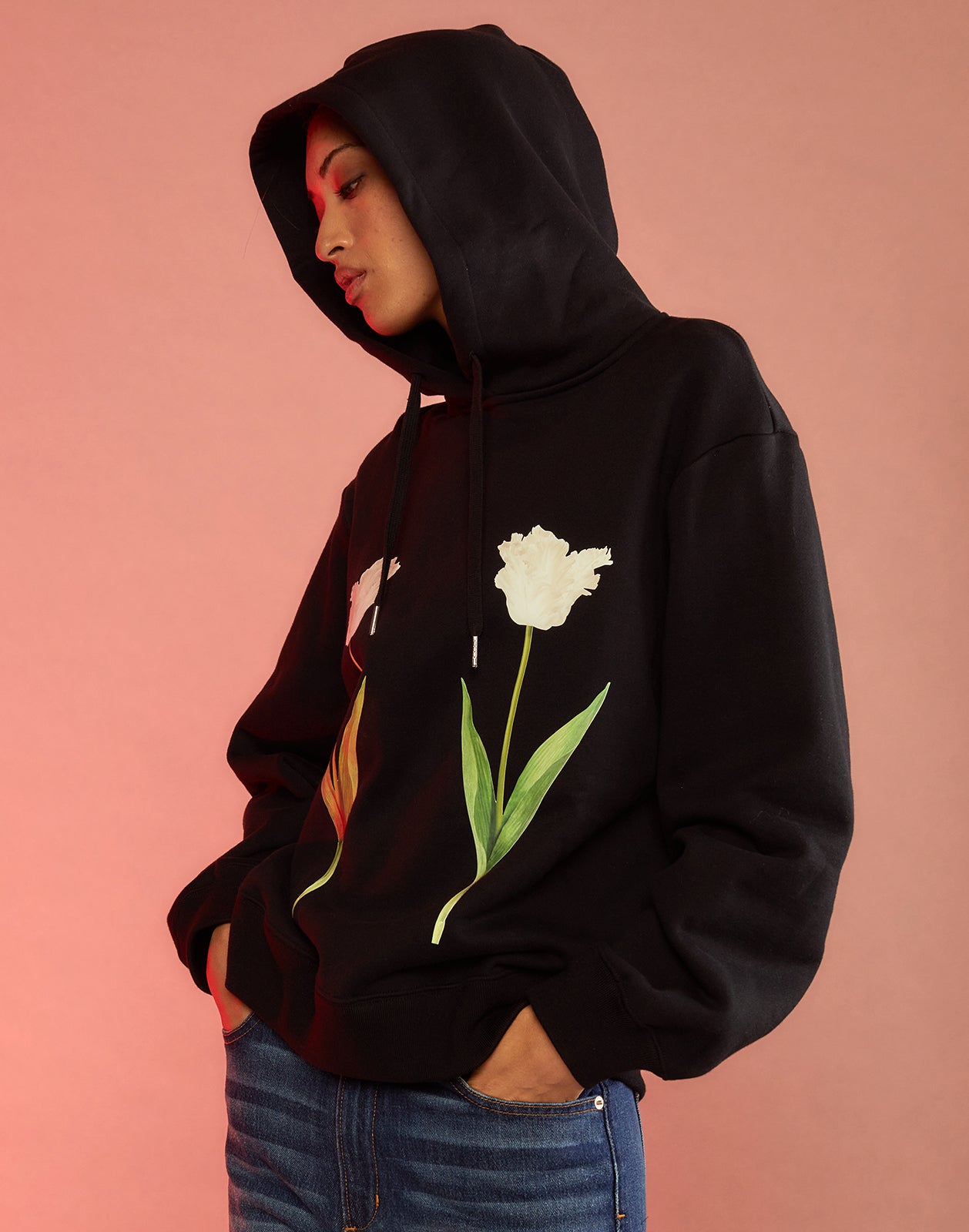 Off white tulips hoodie Clearance