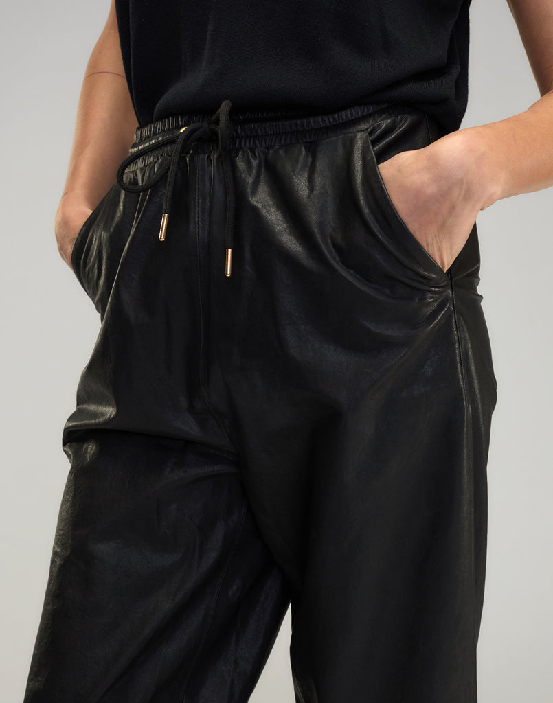 Cynthia Rowley London Leather Joggers