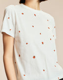 White Ladybug Printed Tee 
