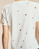 White Ladybug Printed Tee 
