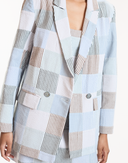 Multi Color Patchwork Blazer
