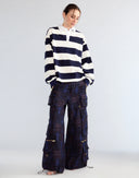 Cynthia Rowley Ardie Striped Rugby Shirt