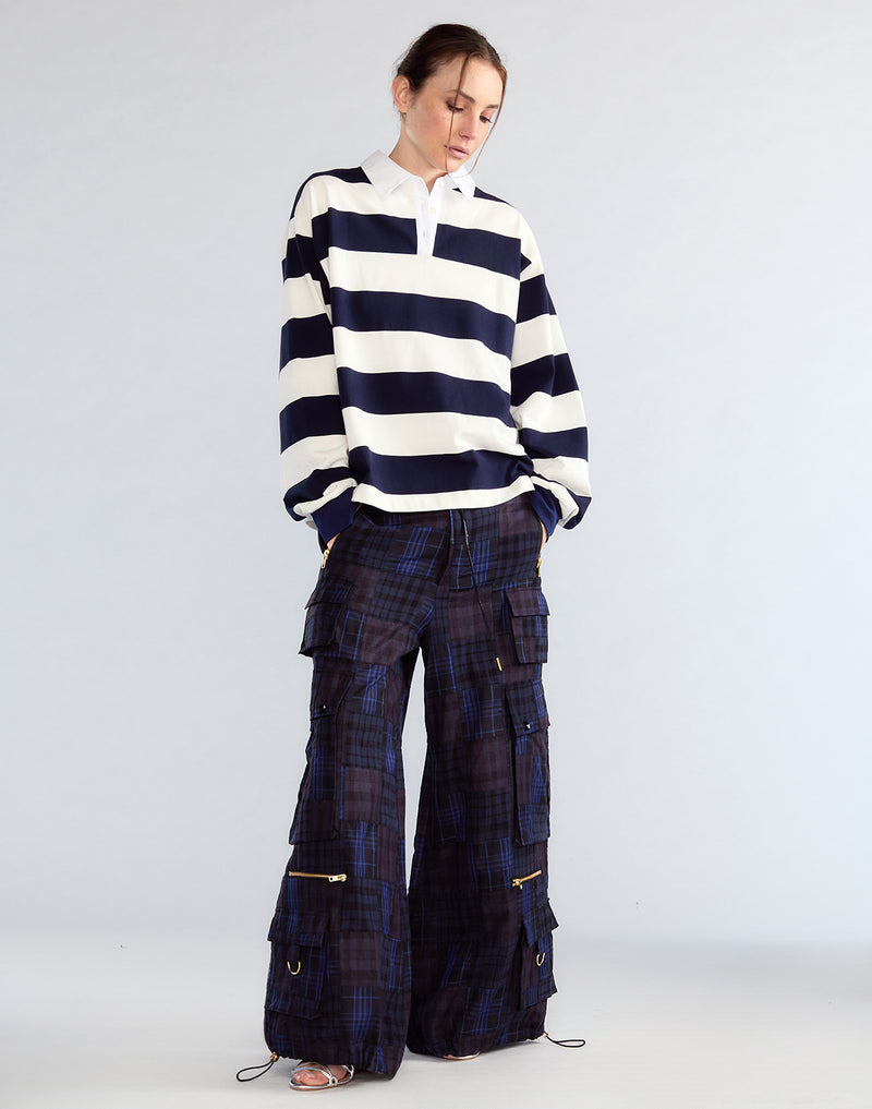 Cynthia Rowley Ardie Striped Rugby Shirt