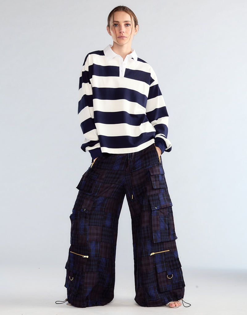 Cynthia Rowley Ardie Striped Rugby Shirt