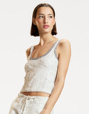 Match Point Sequin Tank