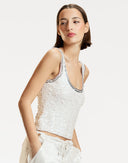 Match Point Sequin Tank