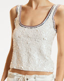 Match Point Sequin Tank