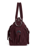 Cynthia Rowley Suede Cargo Pocket Shoulder Bag