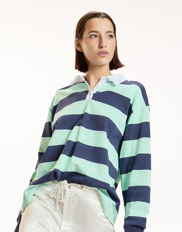 Ardie Striped Rugby Shirt