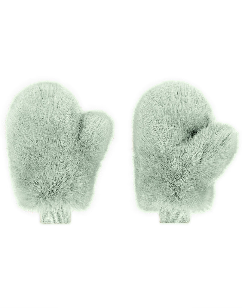 Faux Fur Oversized Mittens