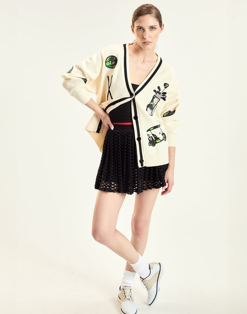 CR x Fore All Patchwork Cardigan