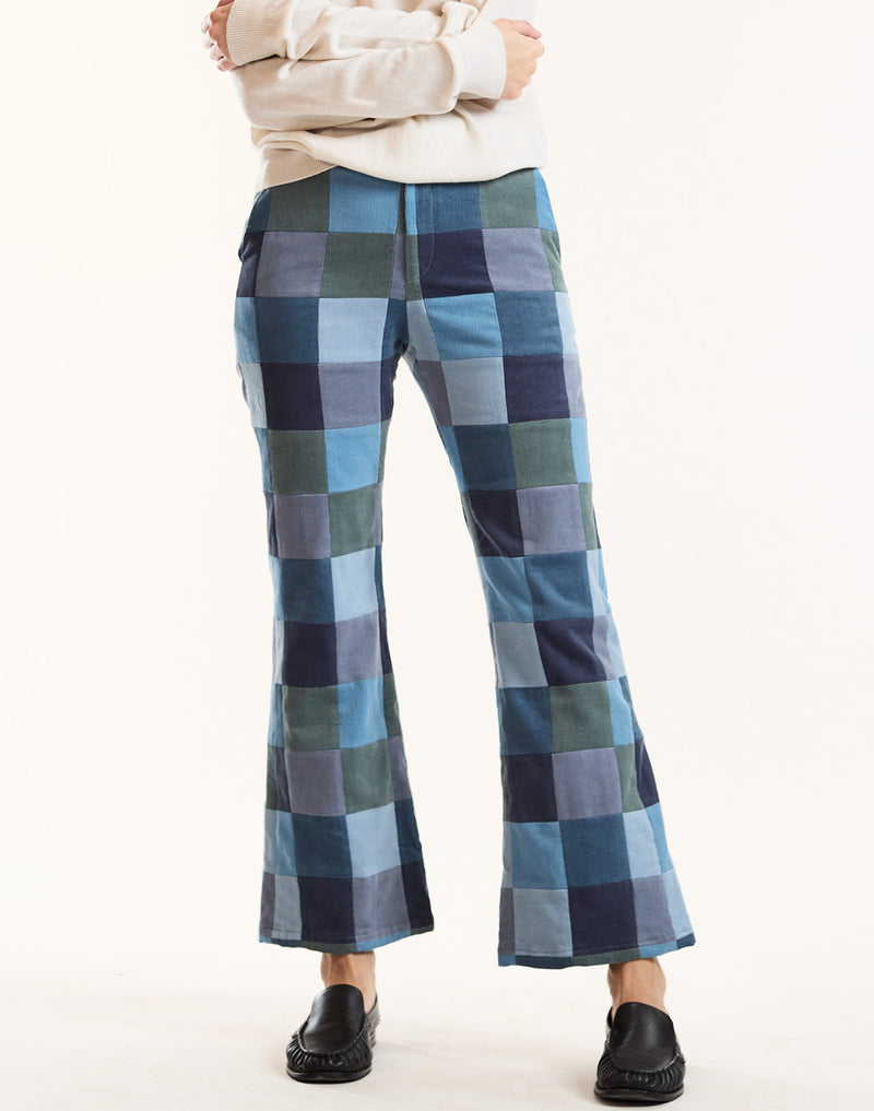 Corduroy Patchwork Pants