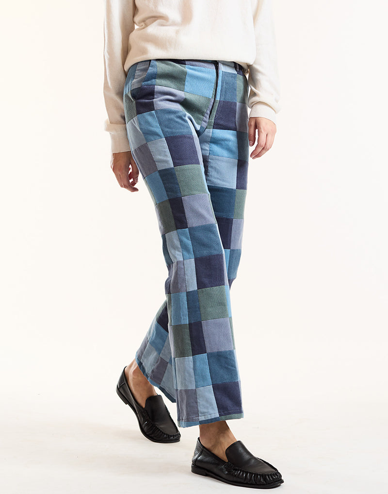 Corduroy Patchwork Pants