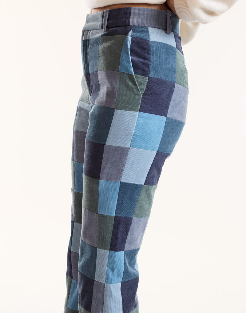 Corduroy Patchwork Pants