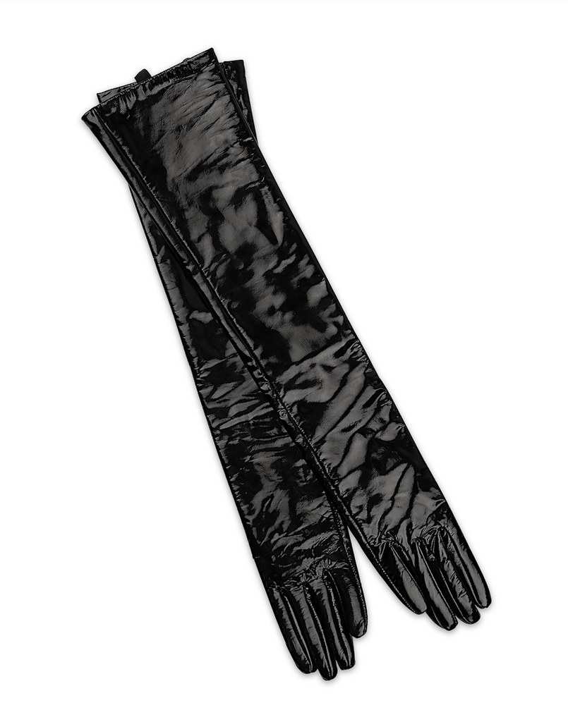 Bea Long Patent Leather Gloves