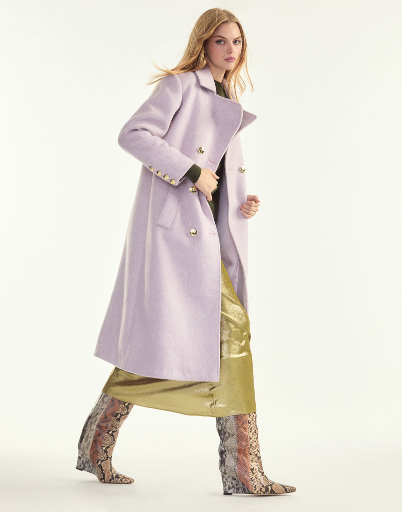 Cynthia Rowley Noa Wool Trench Coat