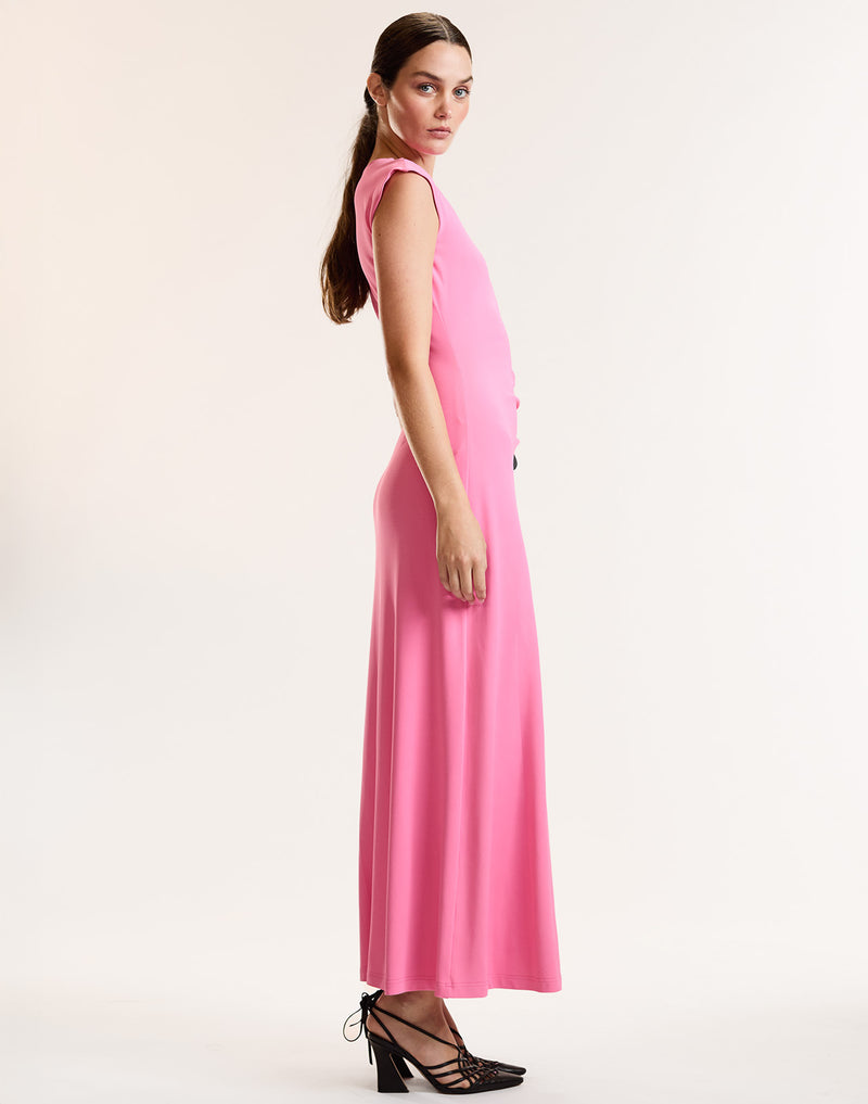 Valentina Shoulder Ribbon Tie Dress