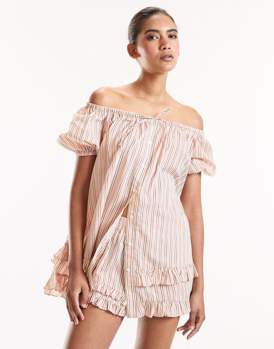 Bardot Stripe Top
