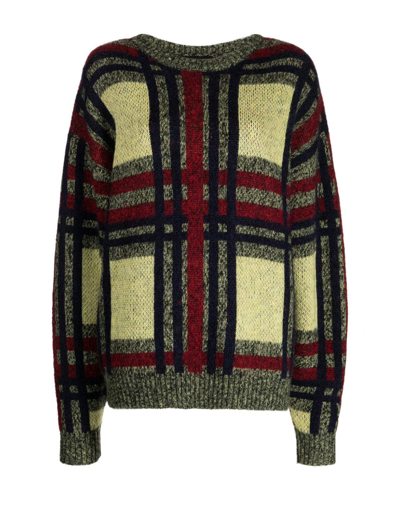 Plaid Mohair Sweater