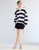 Cynthia Rowley Ardie Striped Rugby Shirt