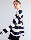 Cynthia Rowley Ardie Striped Rugby Shirt