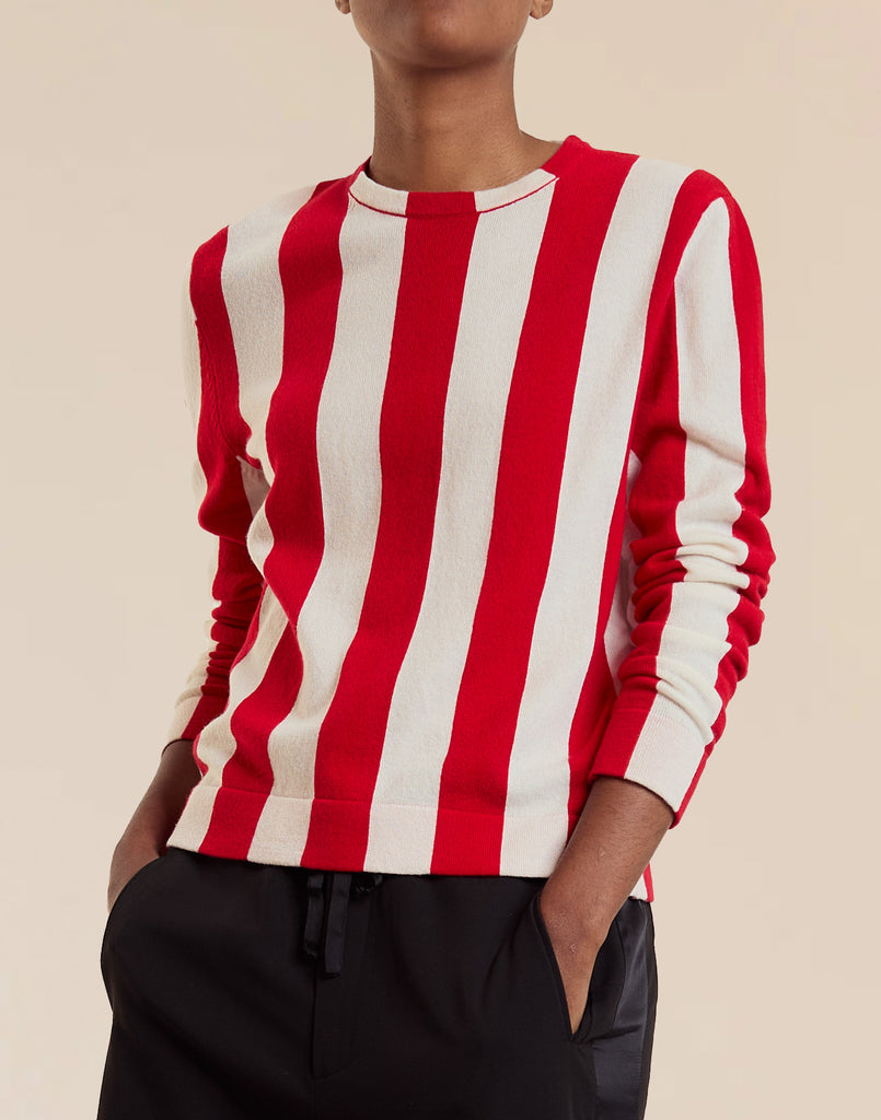 Sideline Striped Sweater
