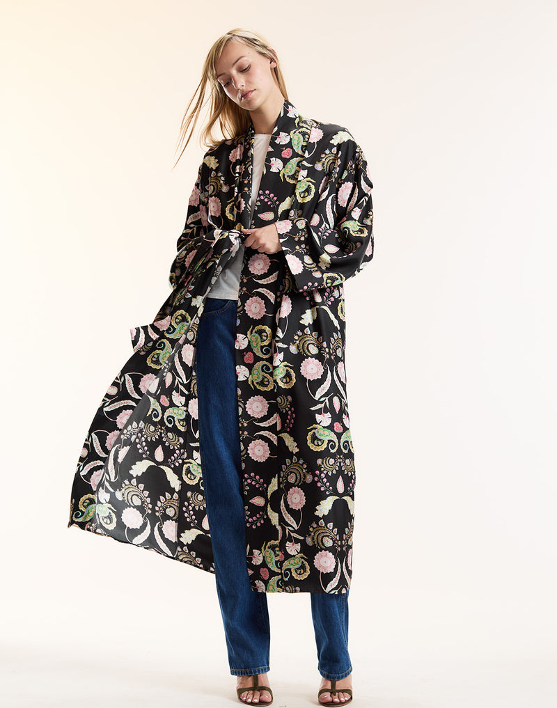 Paisley Print Robe