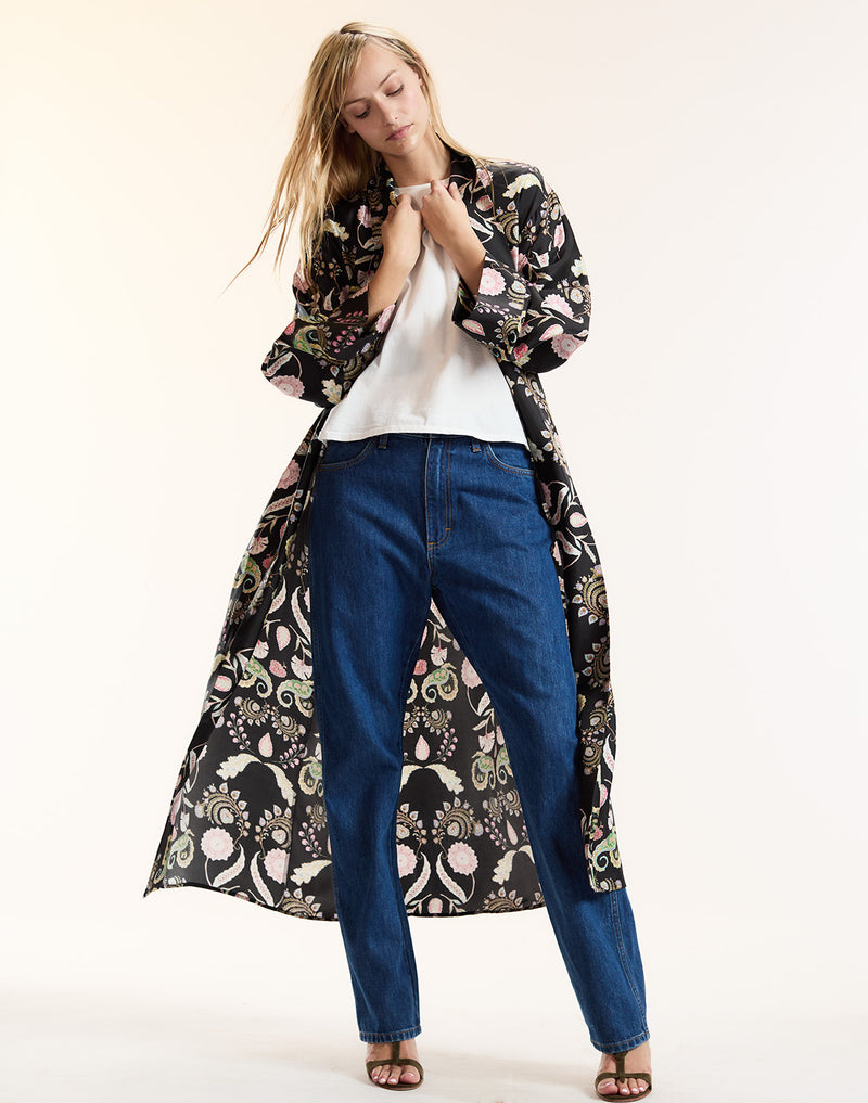 Paisley Print Robe