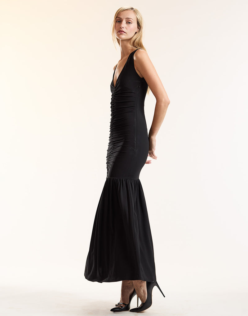 Sloane Ruched Midi Dress