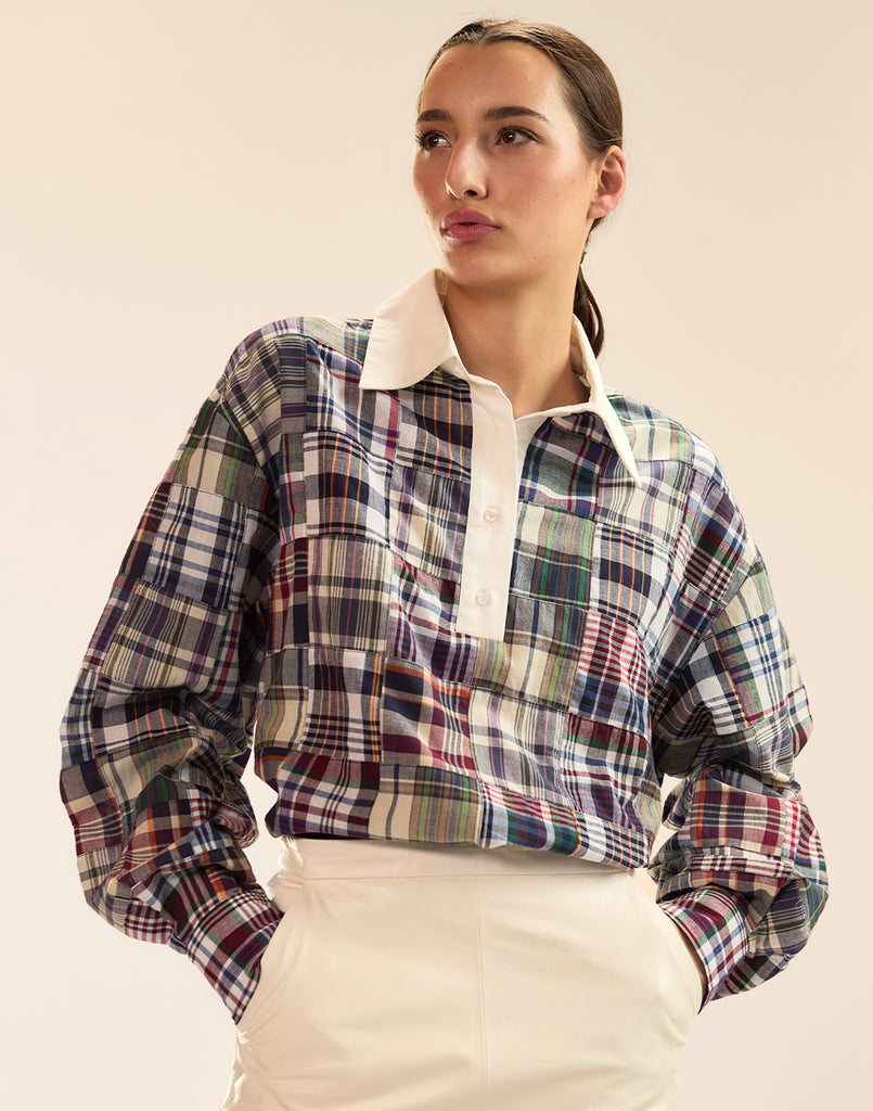 Marisol Madras Rugby Shirt