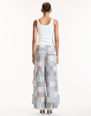Multi Color Patchwork Cargo Pants  