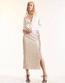 Champagne Sequin Skirt