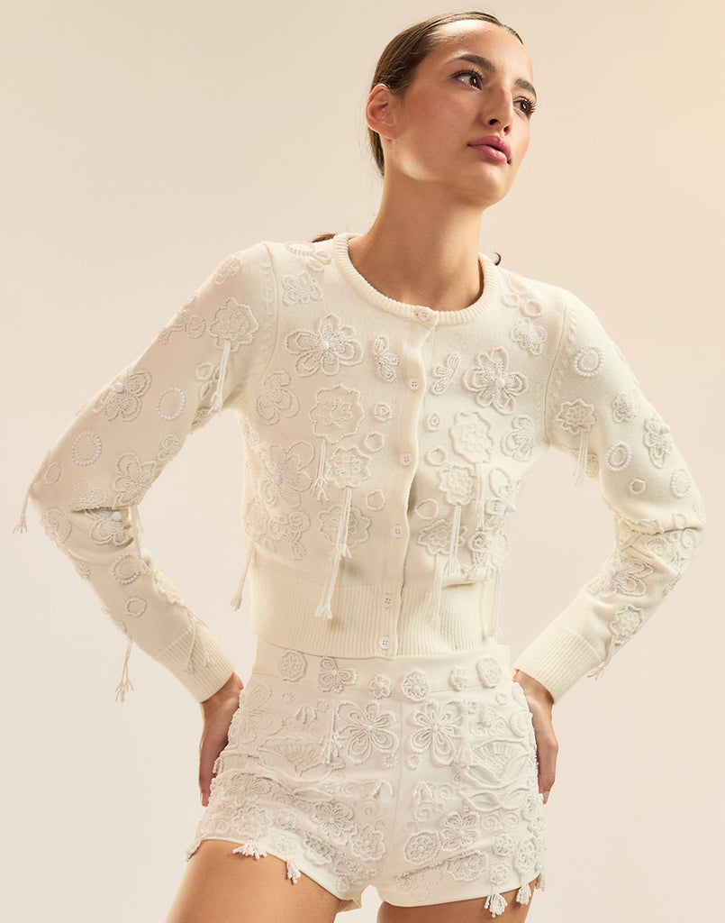 Cynthia Rowley Paloma Shrunken Cardigan
