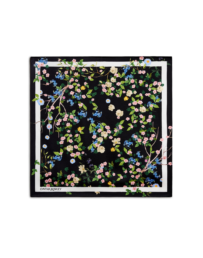 Cynthia Rowley Bloom Silk Scarf
