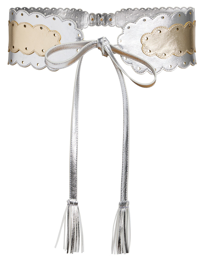 Metallic Scallop Belt