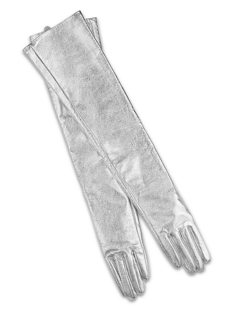 Bea Long Metallic Leather Gloves