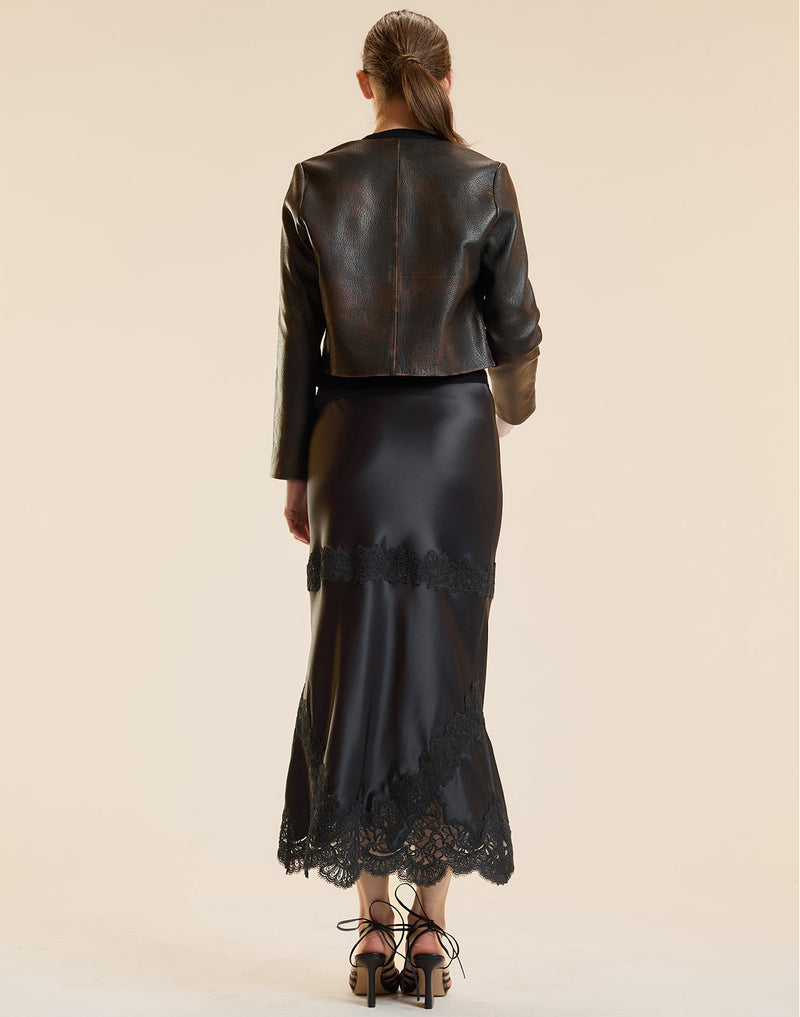 Garbo Silky Lace Skirt