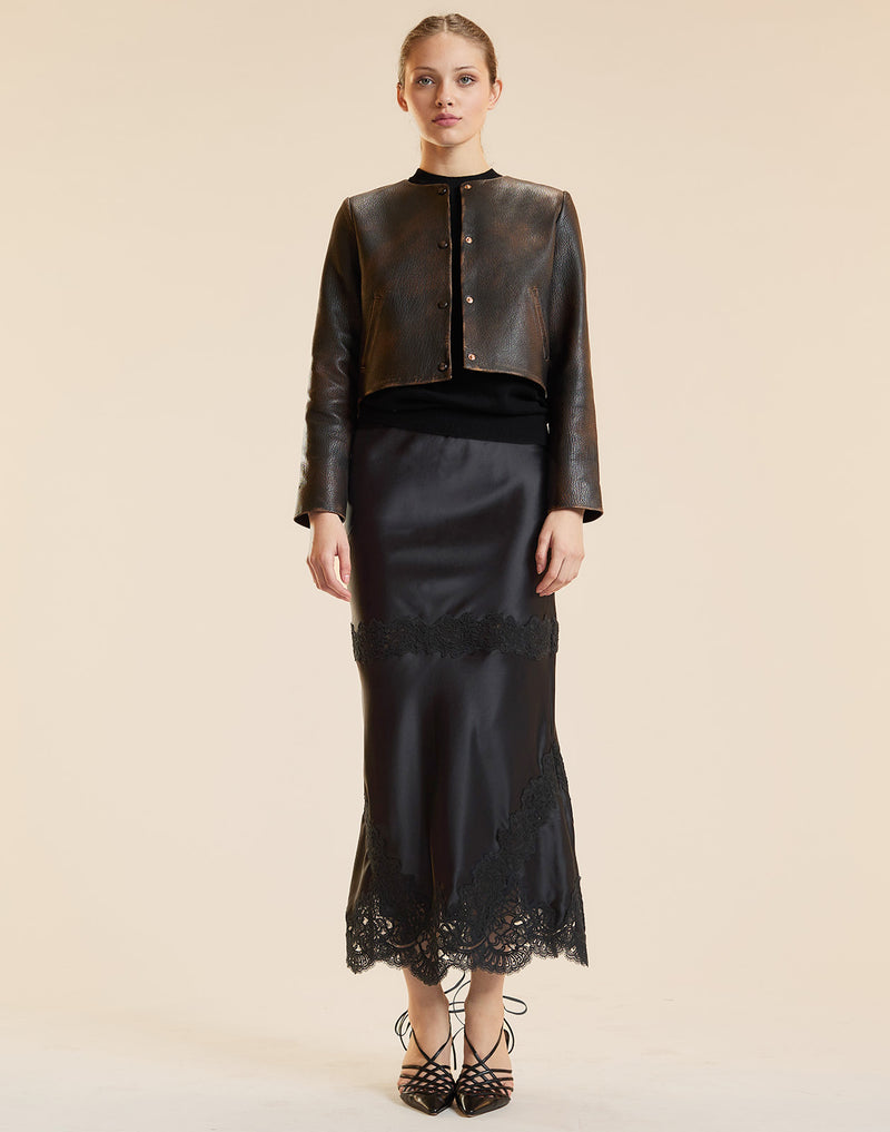 Garbo Silky Lace Skirt