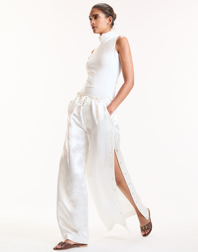 Breakaway Snap Pant in White