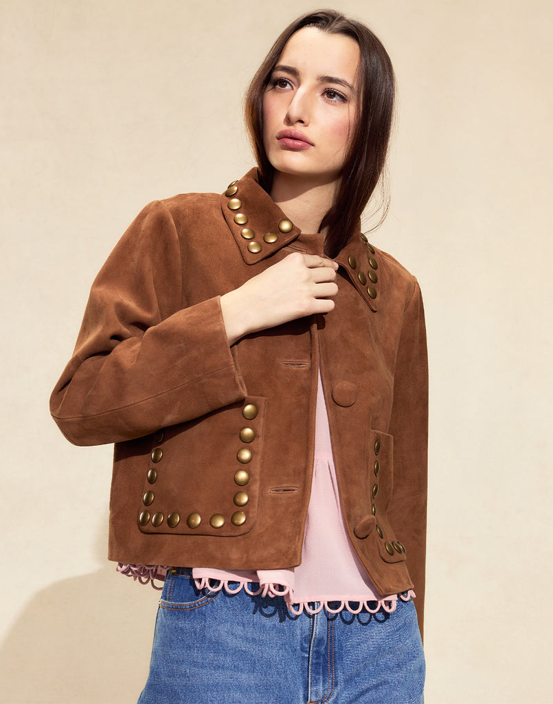 Studded Suede Jacket