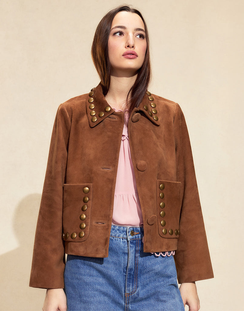 Studded Suede Jacket