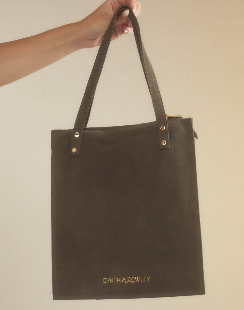 Sleek Suede Tote