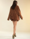 Cynthia Rowley Westward Fringe Suede Jacket