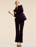 Velveteen Suit in purple