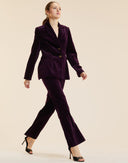 Velveteen Suit in purple