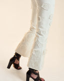 Embroidered Floral Applique Pant