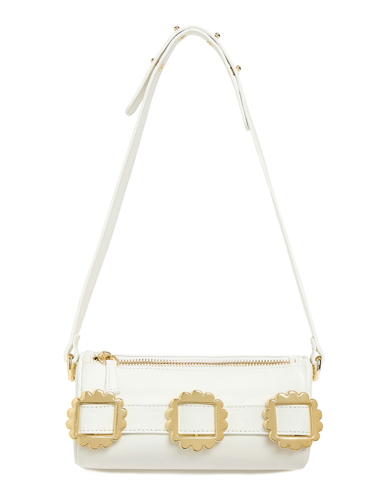 Ivory Buckle Mini Crossbody Bag