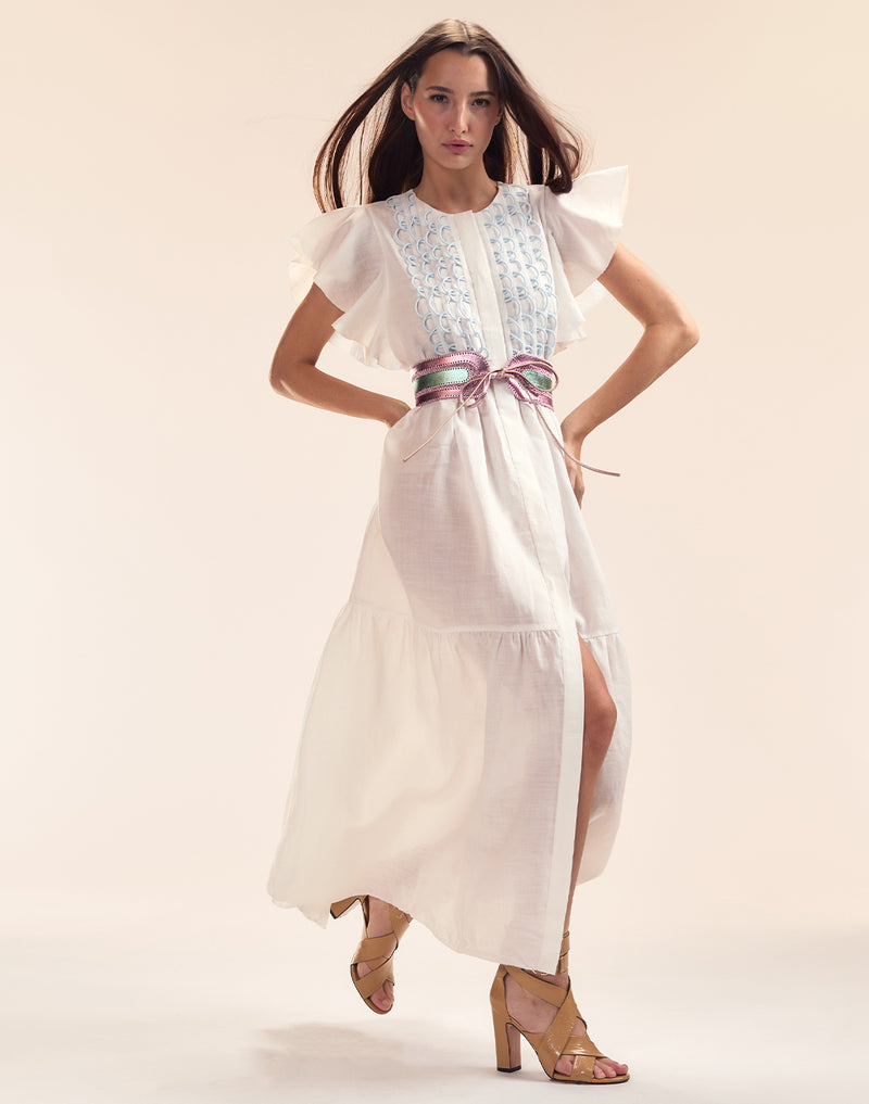 Cynthia Rowley Mallorca Ramie Kaftan
